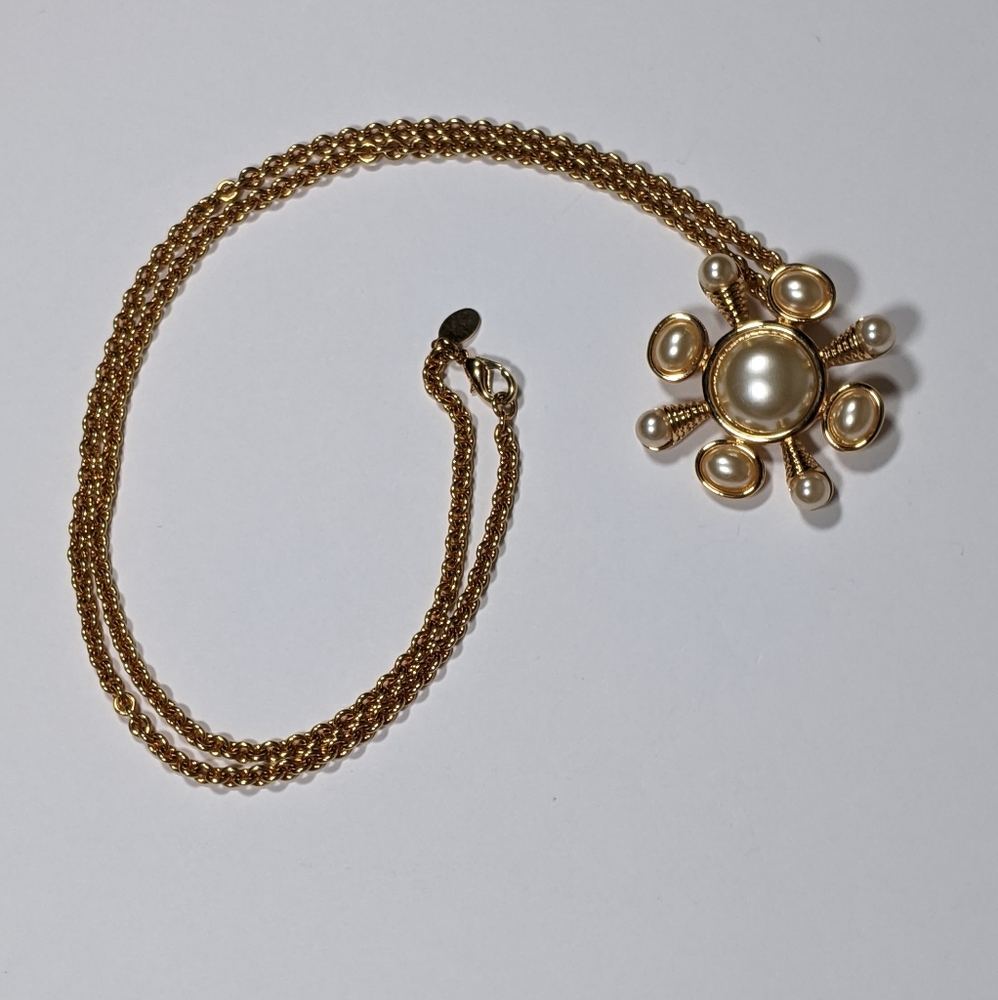 Vintage Kenneth Jay Lane Brooch Necklace Set